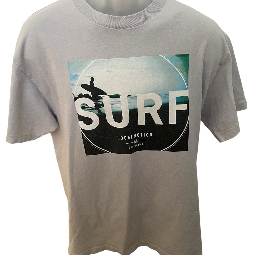 LOCAL MOTION Hawaii Surf Tee Shirt Men L Large